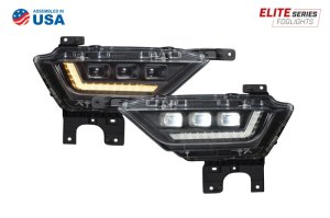 Ford F-150 Fog Lights - Diode Dynamics - Elite Series with Triple LED projectors - Selectable-color (White and Amber) - `21-`23